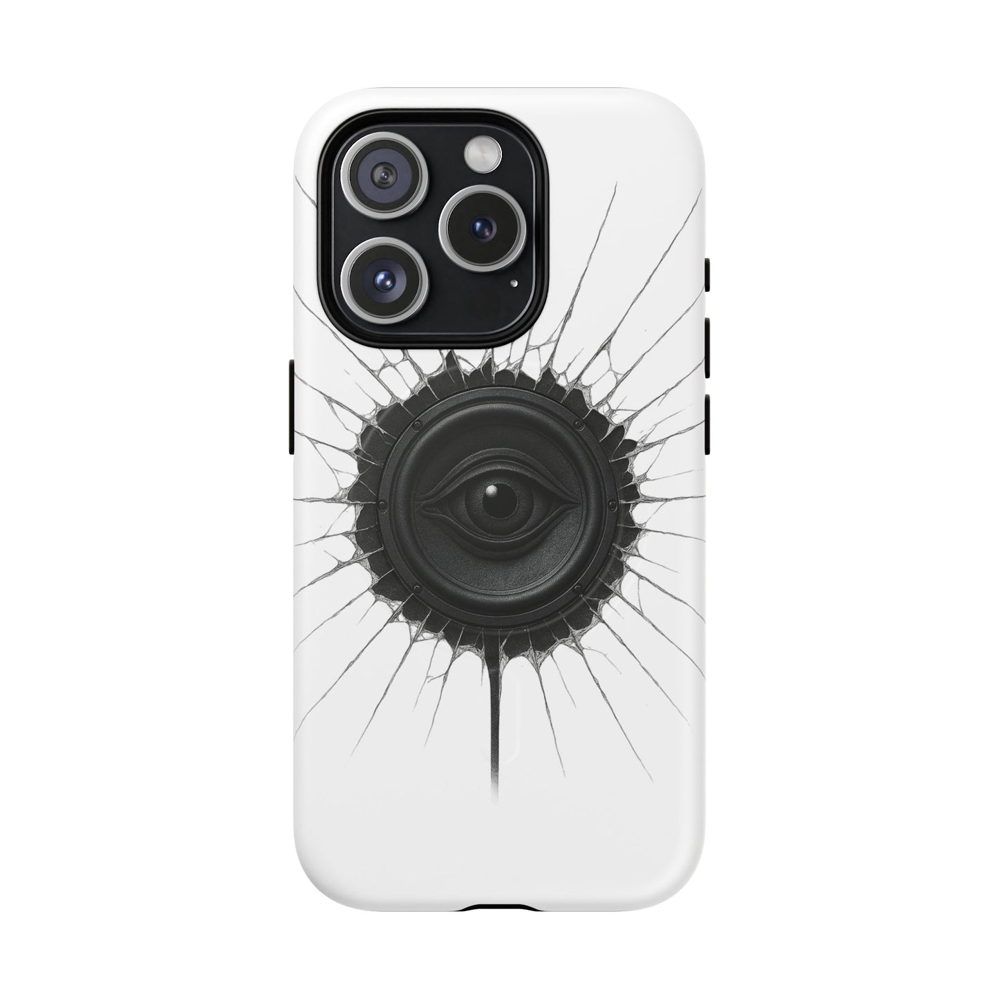 Surreal Eye Speaker Handyhülle – Kreatives Lautsprecher-Augen Design für Musik- & Kunstfans – Schutzhülle für iPhone & Android"