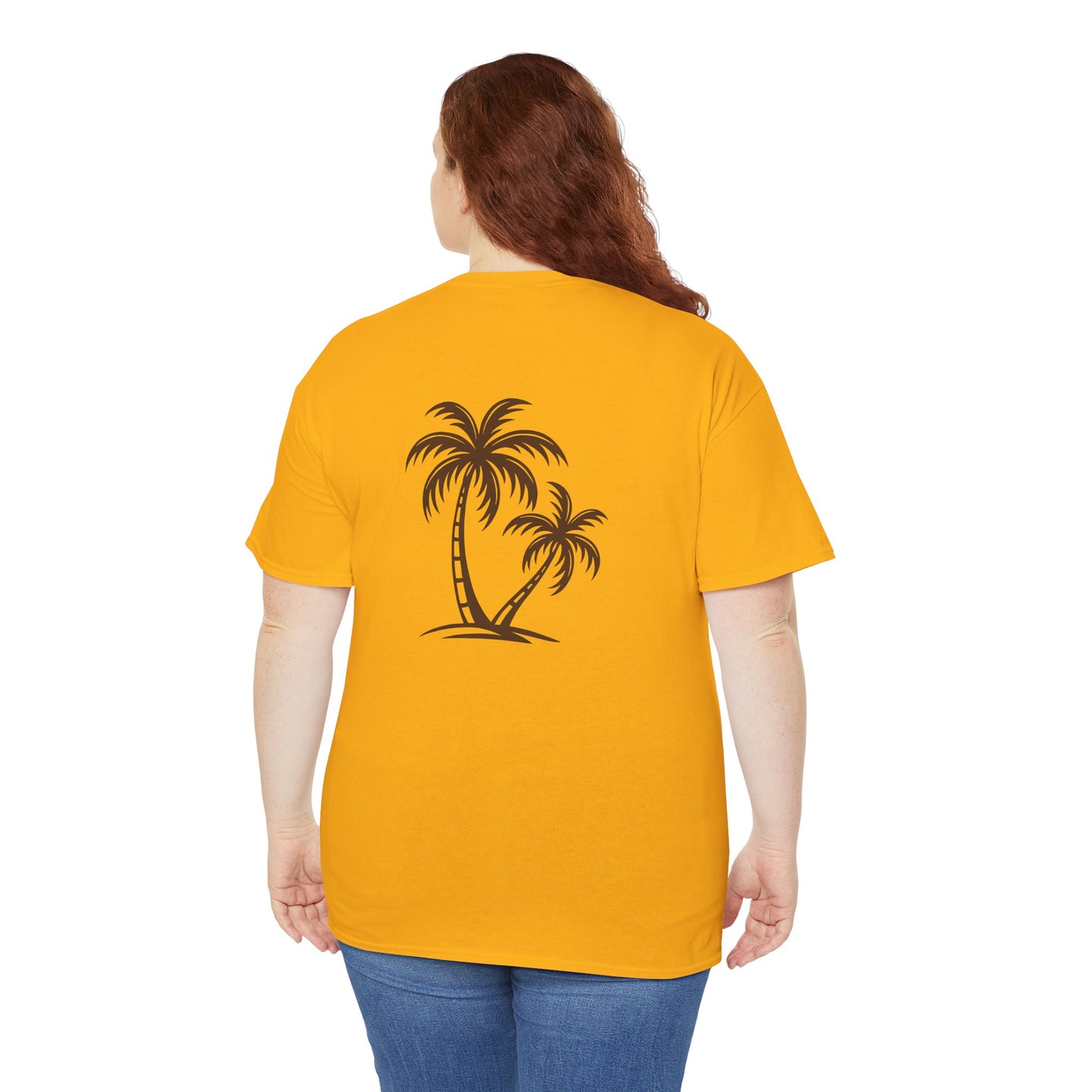 Palmen T-Shirt Unisex – Sommerliches Strandmotiv im Boho Look | Tropisches Design aus 100 % Baumwolle