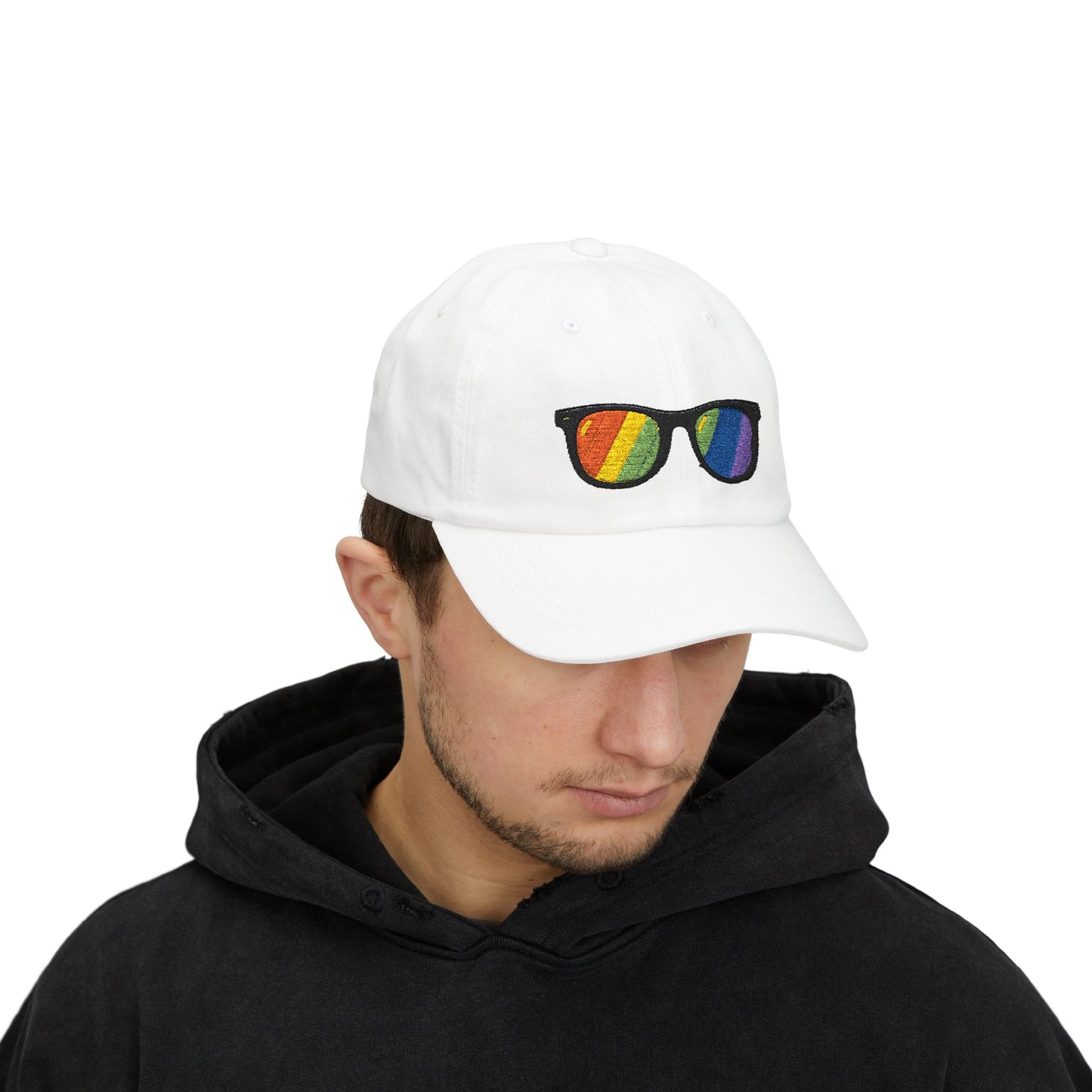 Regenbogen Sonnenbrille Cap – Stylische Unisex Snapback für Pride, Festivals & Streetwear