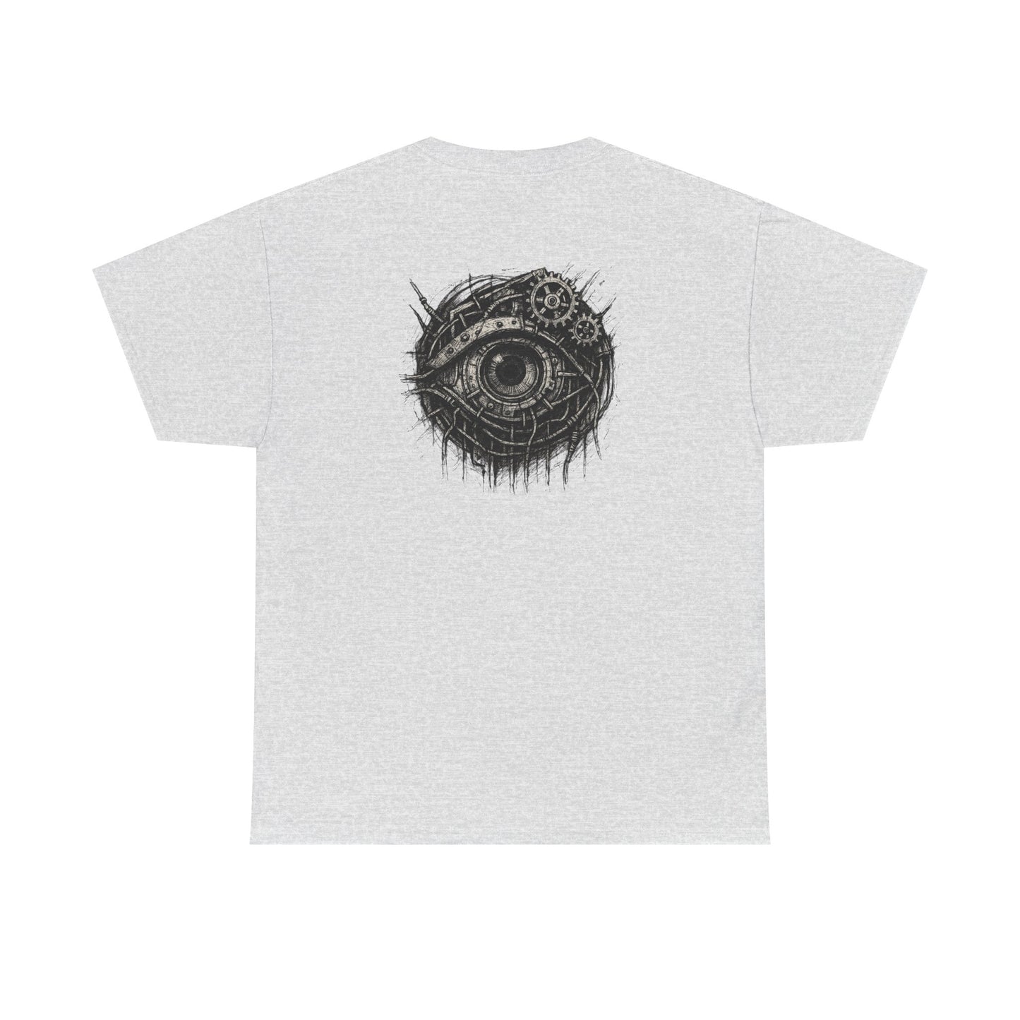 Biomechanisches Auge T-Shirt Unisex – Cyberpunk Zahnräder & Drähte Design | Futuristisches Cyborg Shirt für Sci-Fi & Gothic Fans