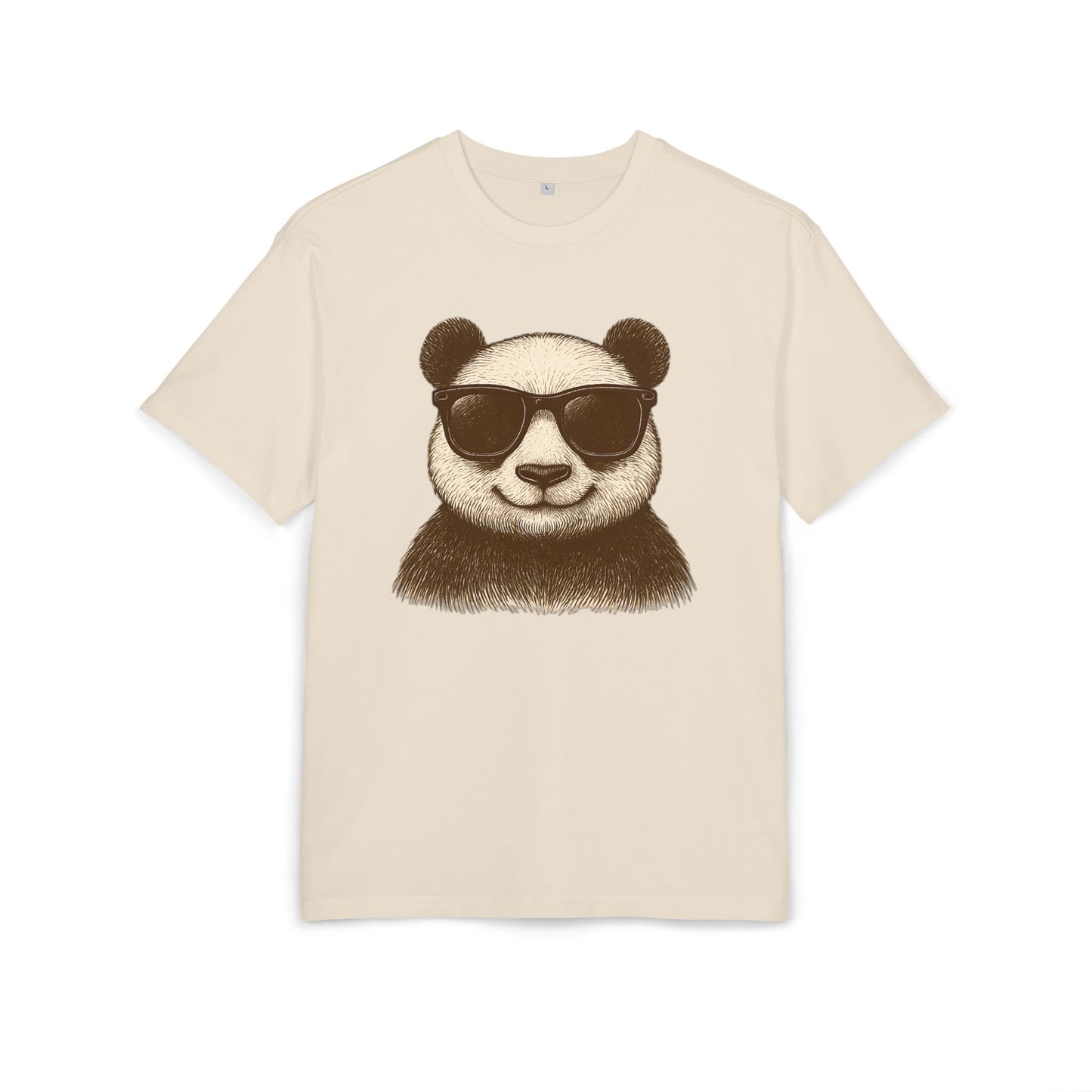 Cooler Panda T-Shirt (Brustprint) – Stylisches Unisex Shirt mit Sonnenbrillen-Motiv im Retro Look