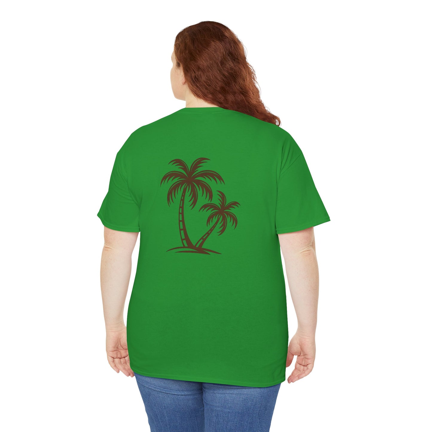 Palmen T-Shirt Unisex – Sommerliches Strandmotiv im Boho Look | Tropisches Design aus 100 % Baumwolle