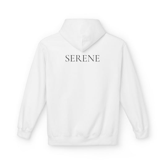 SERENE Hoodie (Rückenprint) – Unisex Midweight Fleece | Nachhaltige Streetwear mit Komfort & Stil