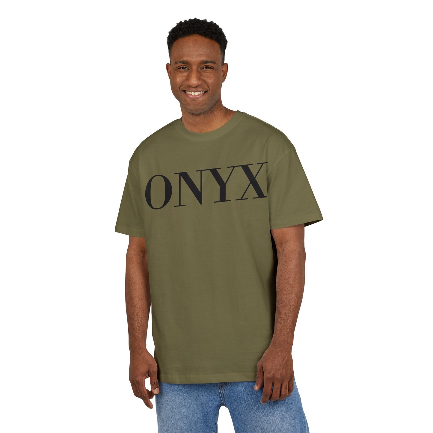 ONYX T-Shirt (Brustprint) – Minimalistisches Oversize Streetwear Design für Damen & Herren