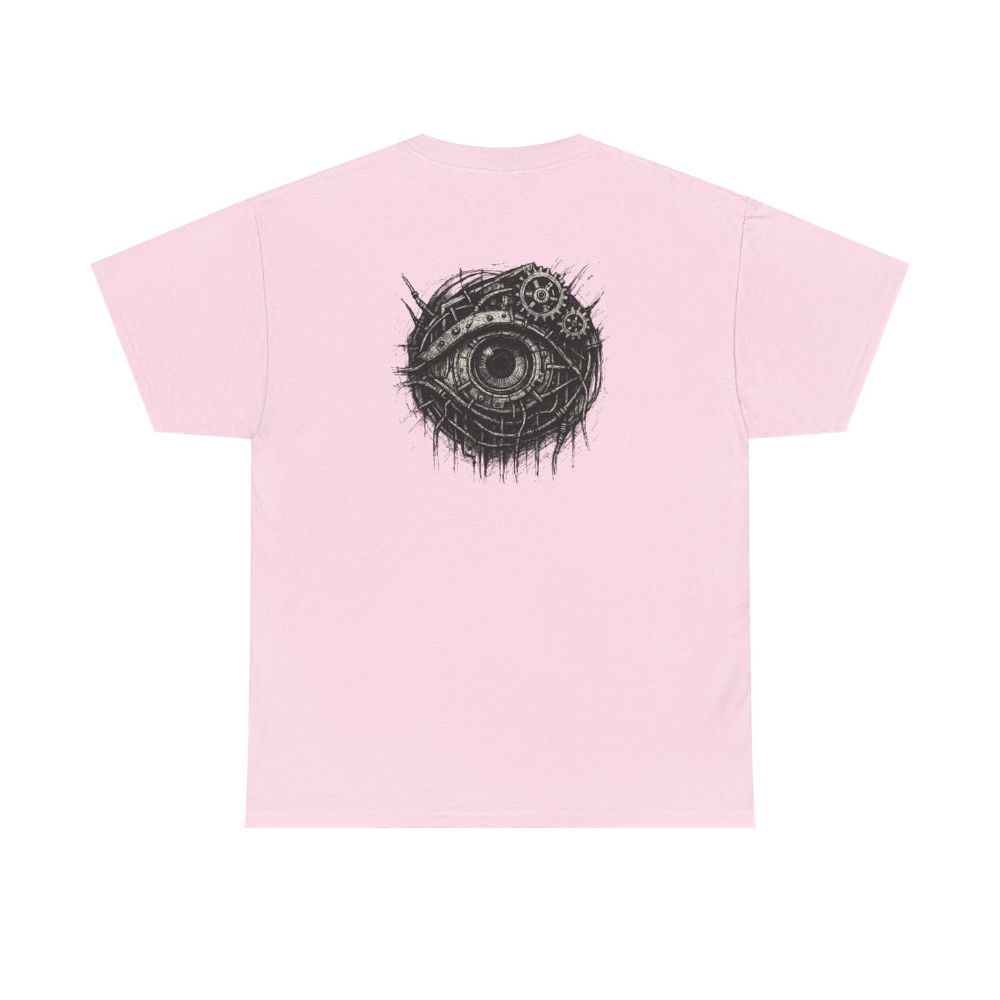 Biomechanisches Auge T-Shirt Unisex – Cyberpunk Zahnräder & Drähte Design | Futuristisches Cyborg Shirt für Sci-Fi & Gothic Fans