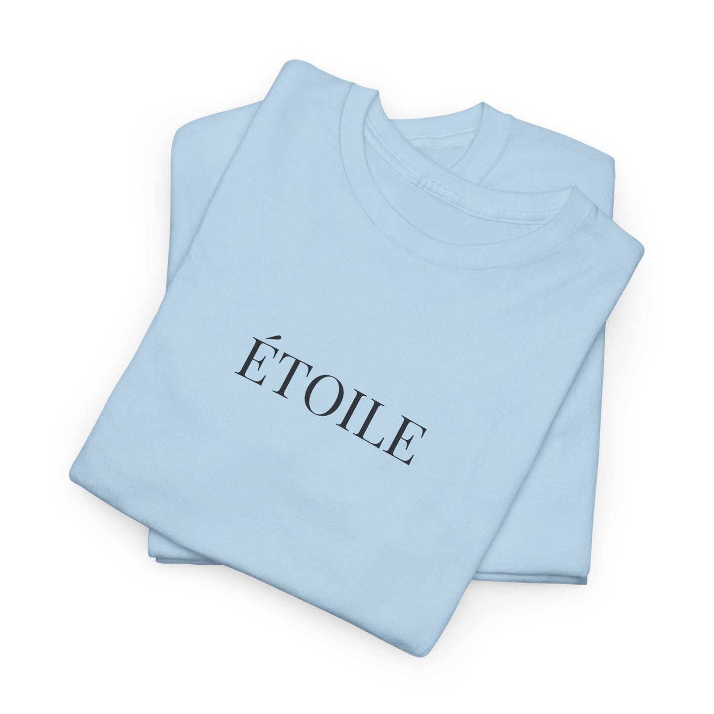 ÉTOILE T-Shirt (Brustprint) – Unisex Heavy Cotton Tee | Minimalistische Streetwear aus nachhaltiger Baumwolle