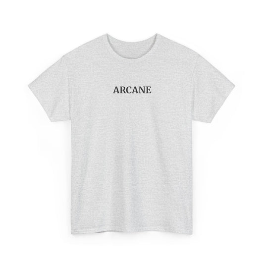 ARCANE T-Shirt (Brustprint) – Unisex Heavy Cotton Tee | Nachhaltige Streetwear aus 100% Baumwolle