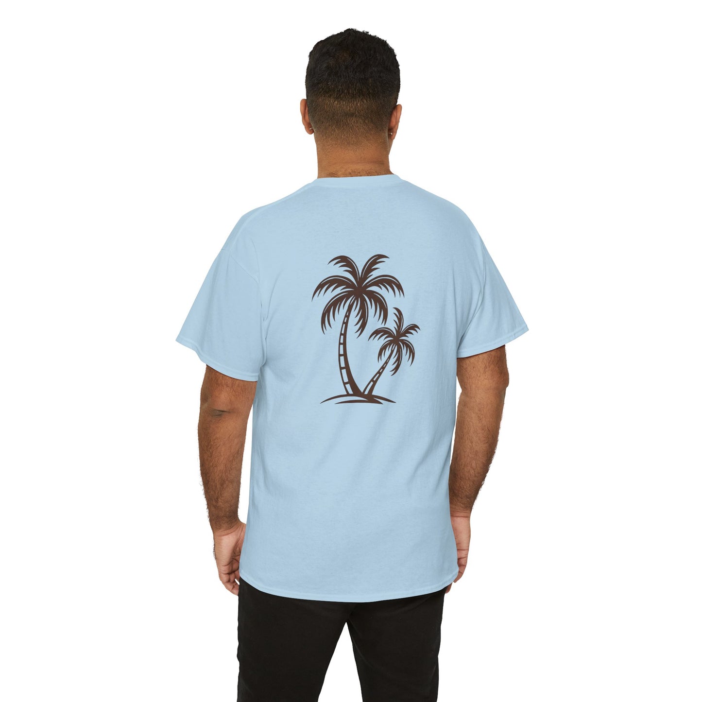 Palmen T-Shirt Unisex – Sommerliches Strandmotiv im Boho Look | Tropisches Design aus 100 % Baumwolle