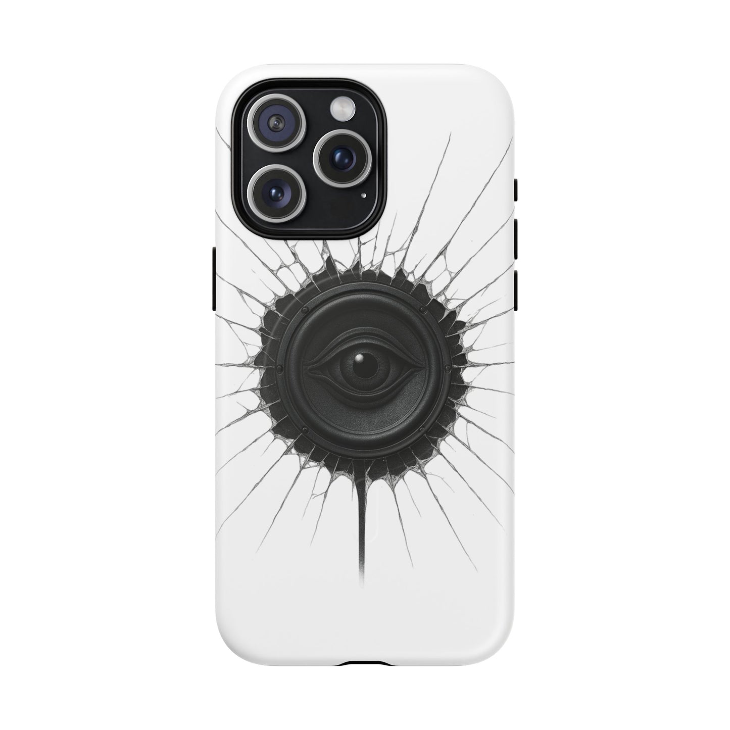 Surreal Eye Speaker Handyhülle – Kreatives Lautsprecher-Augen Design für Musik- & Kunstfans – Schutzhülle für iPhone & Android"