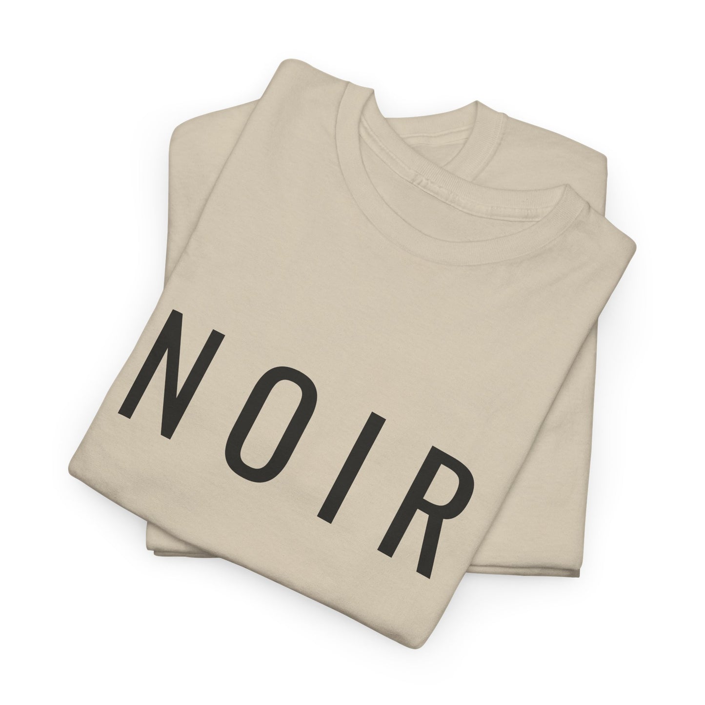 NOIR T-Shirt Unisex (Brustprint) – Nachhaltiges Heavy Cotton Tee aus 100% Baumwolle, Minimalistische Streetwear & Geschenkidee