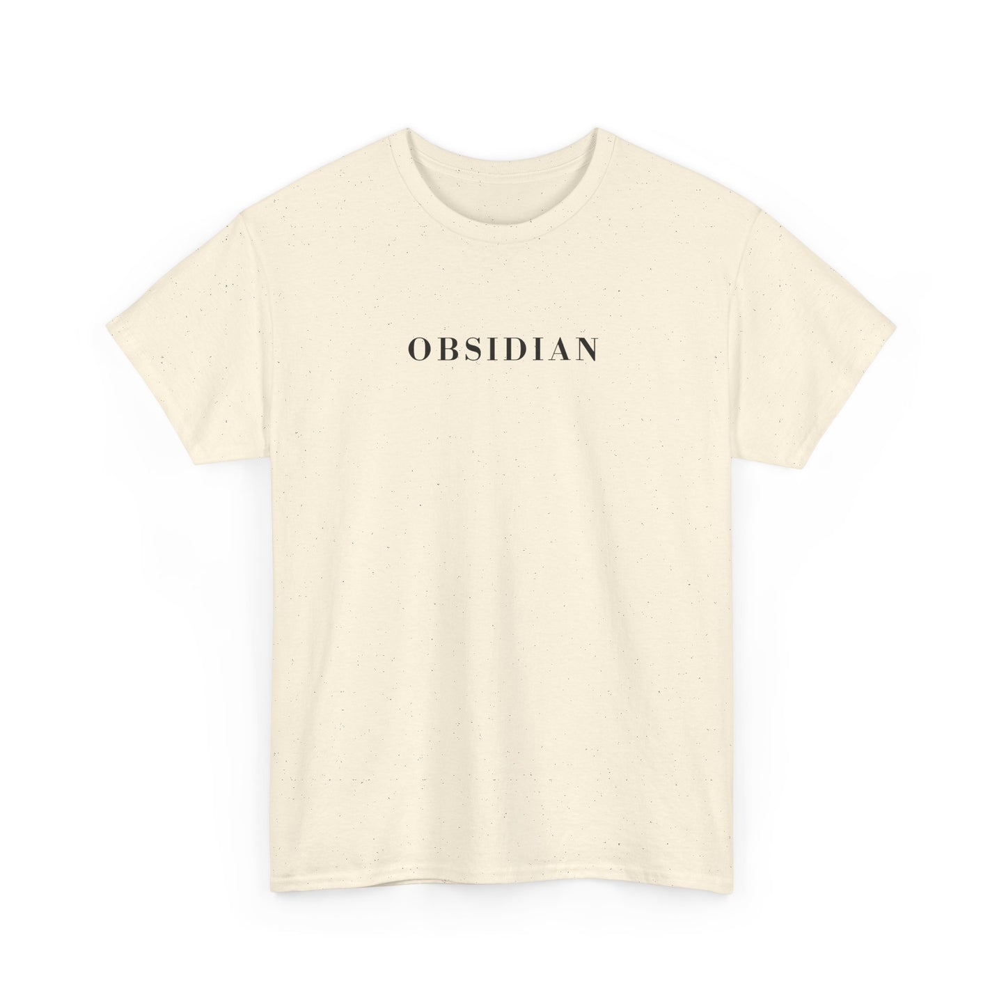 OBSIDIAN T-Shirt (Brustprint) – Unisex Heavy Cotton Tee | Nachhaltige Streetwear aus 100% Baumwolle