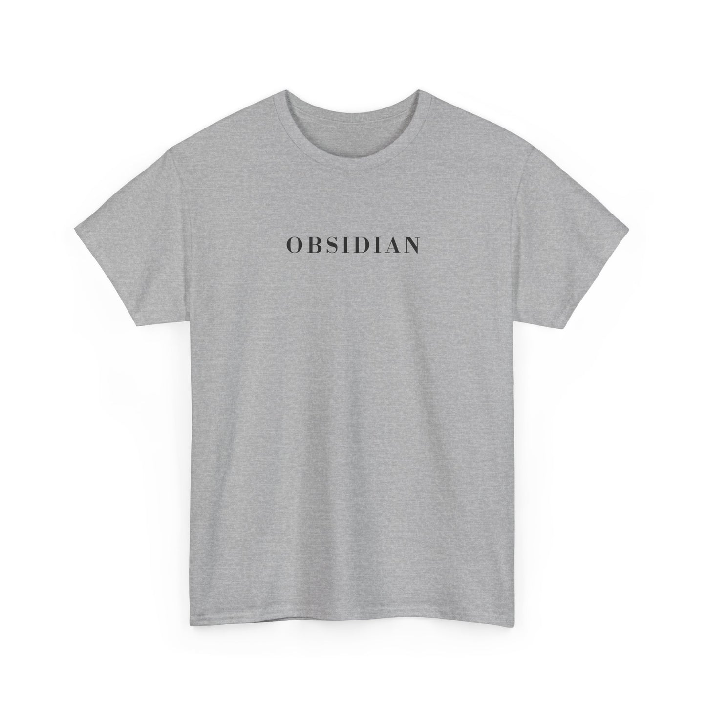OBSIDIAN T-Shirt (Brustprint) – Unisex Heavy Cotton Tee | Nachhaltige Streetwear aus 100% Baumwolle