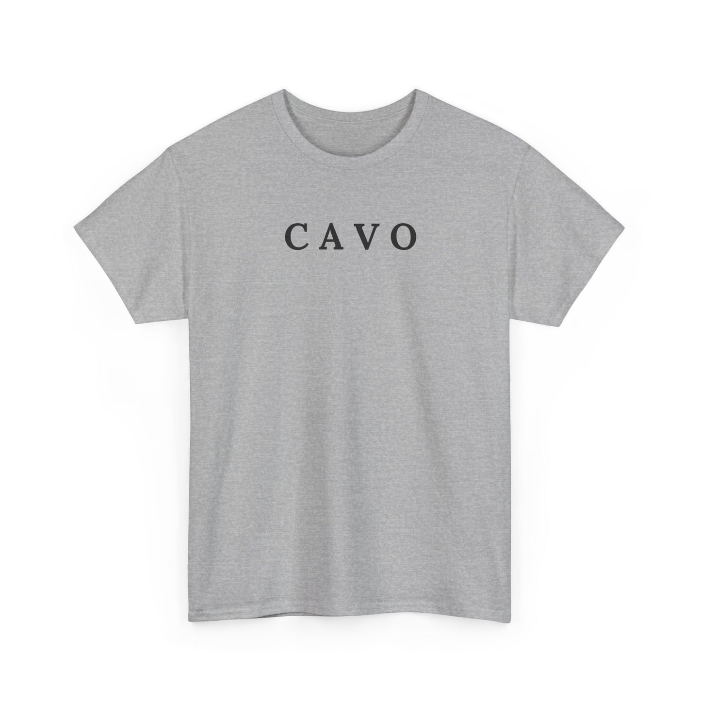 CAVO T-Shirt (Brustprint) – Unisex Heavy Cotton Tee | Nachhaltige Streetwear aus 100% Baumwolle