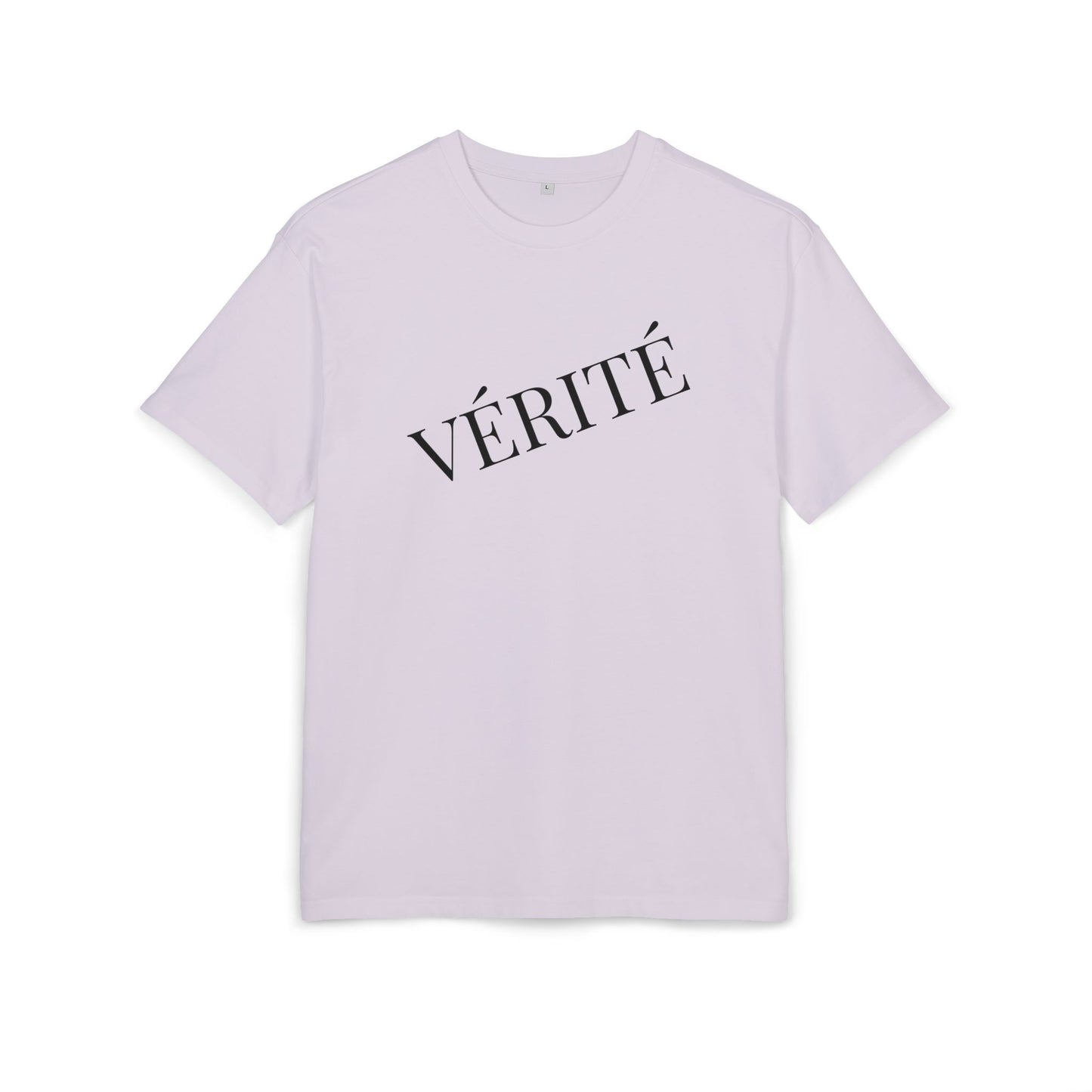 Stylisches T-Shirt mit Aufschrift ‘Vérité’ (Brustprint) – Minimalistisches Design für Modebewusste