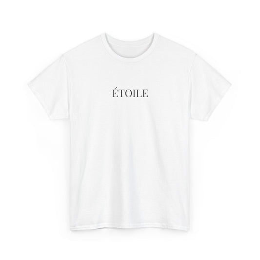 ÉTOILE T-Shirt (Brustprint) – Unisex Heavy Cotton Tee | Minimalistische Streetwear aus nachhaltiger Baumwolle