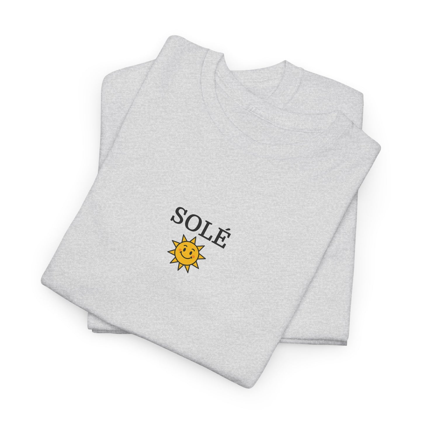 SOLÉ T-Shirt (Brustprint) – Unisex Heavy Cotton Tee | Nachhaltige Streetwear aus 100% Baumwolle