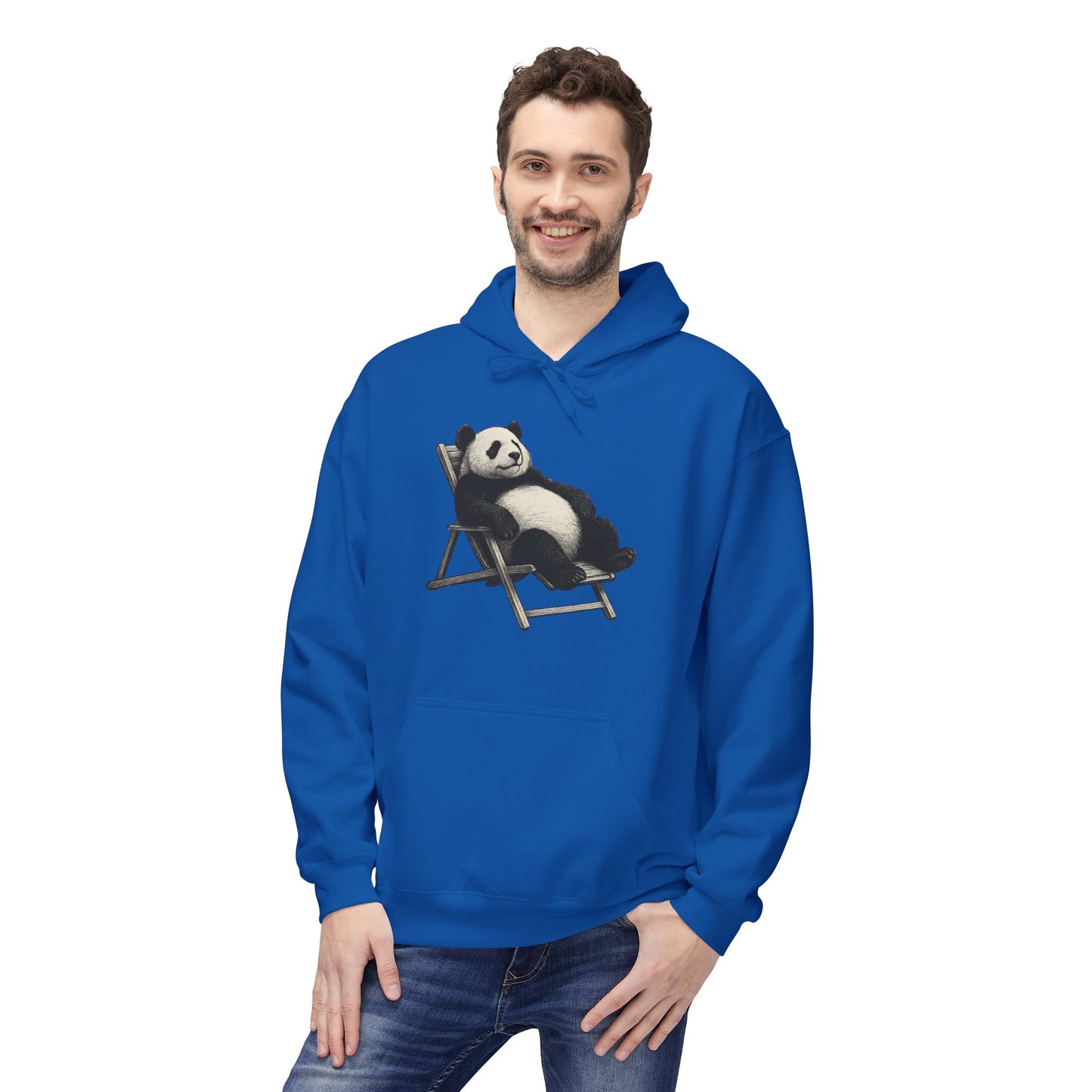 Chillender Panda (Brustprint) - Unisex Midweight Fleece | Nachhaltige Streetwear mit Komfort & Stil