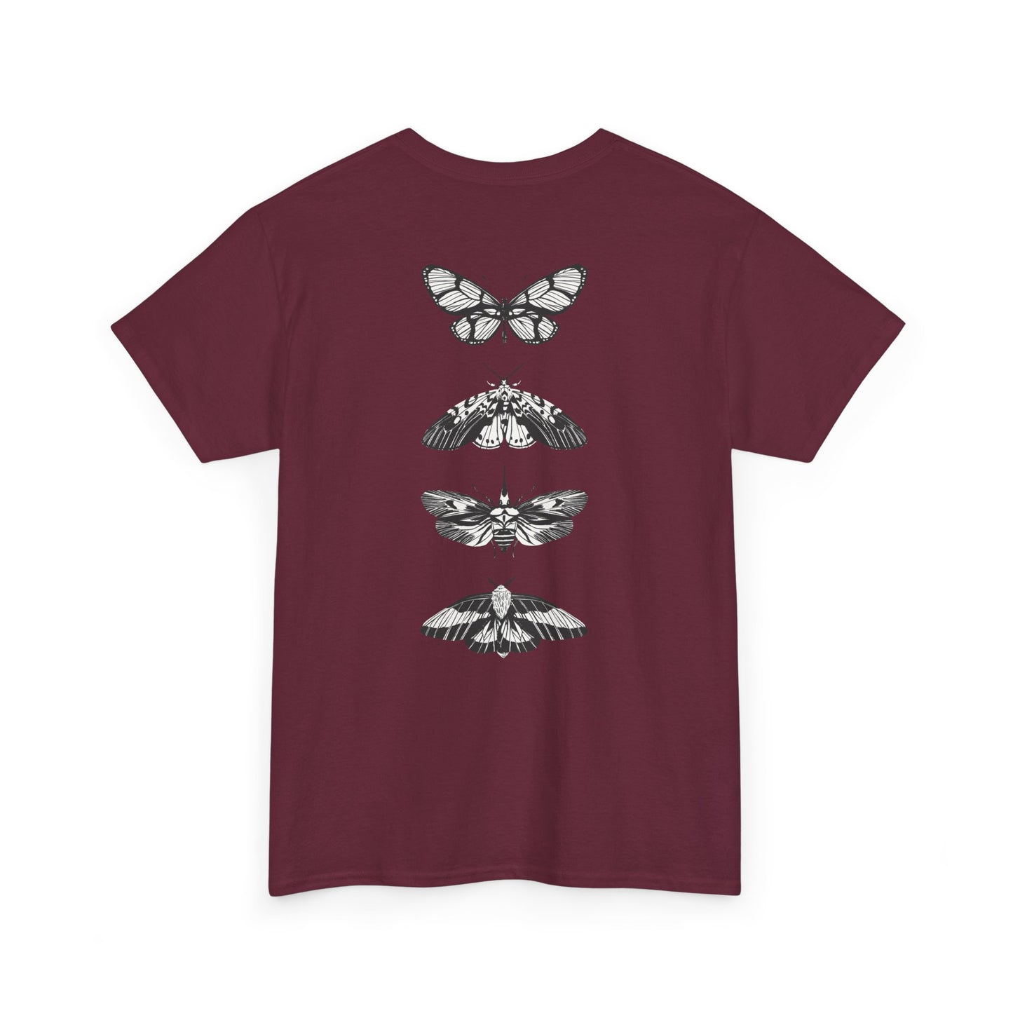 T-Shirt mit Schmetterlingsdesign - Baumwolle, Streetwear Style, Unisex
