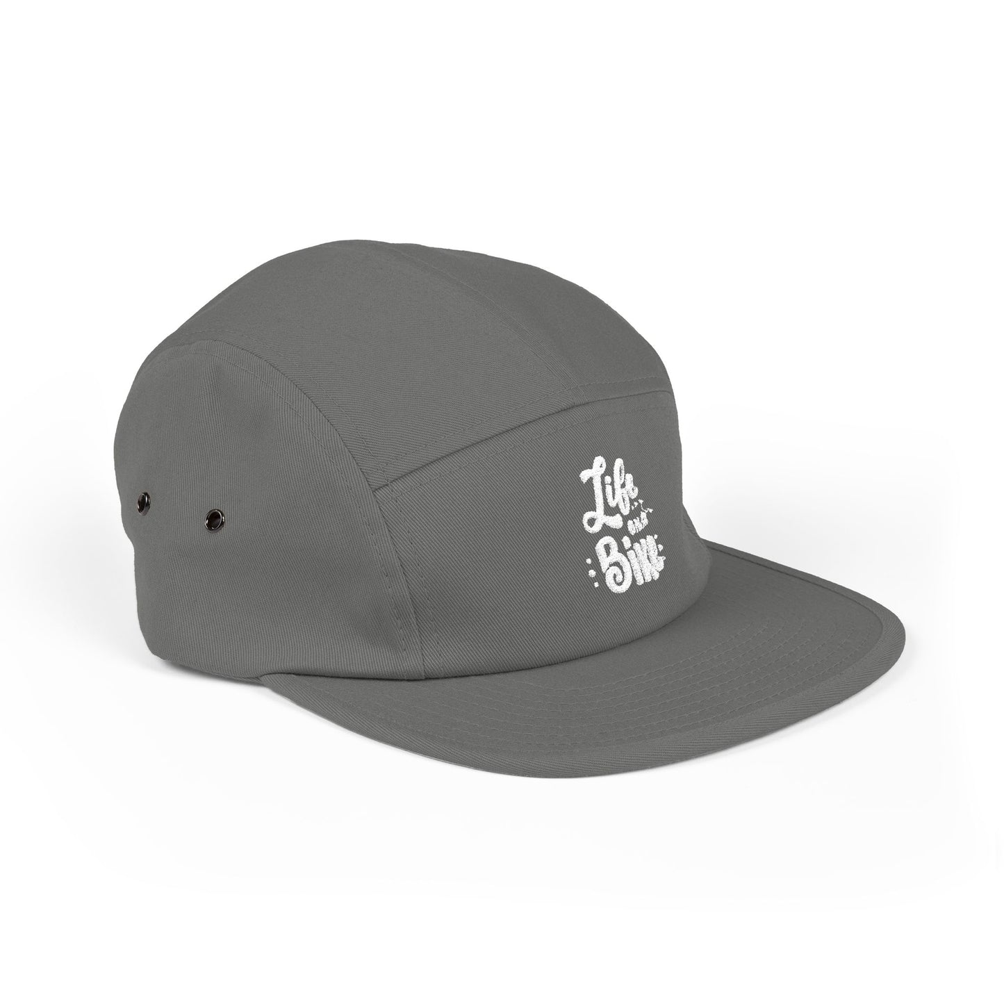 Life on a Bike – 5-Panel Cap mit Stickerei