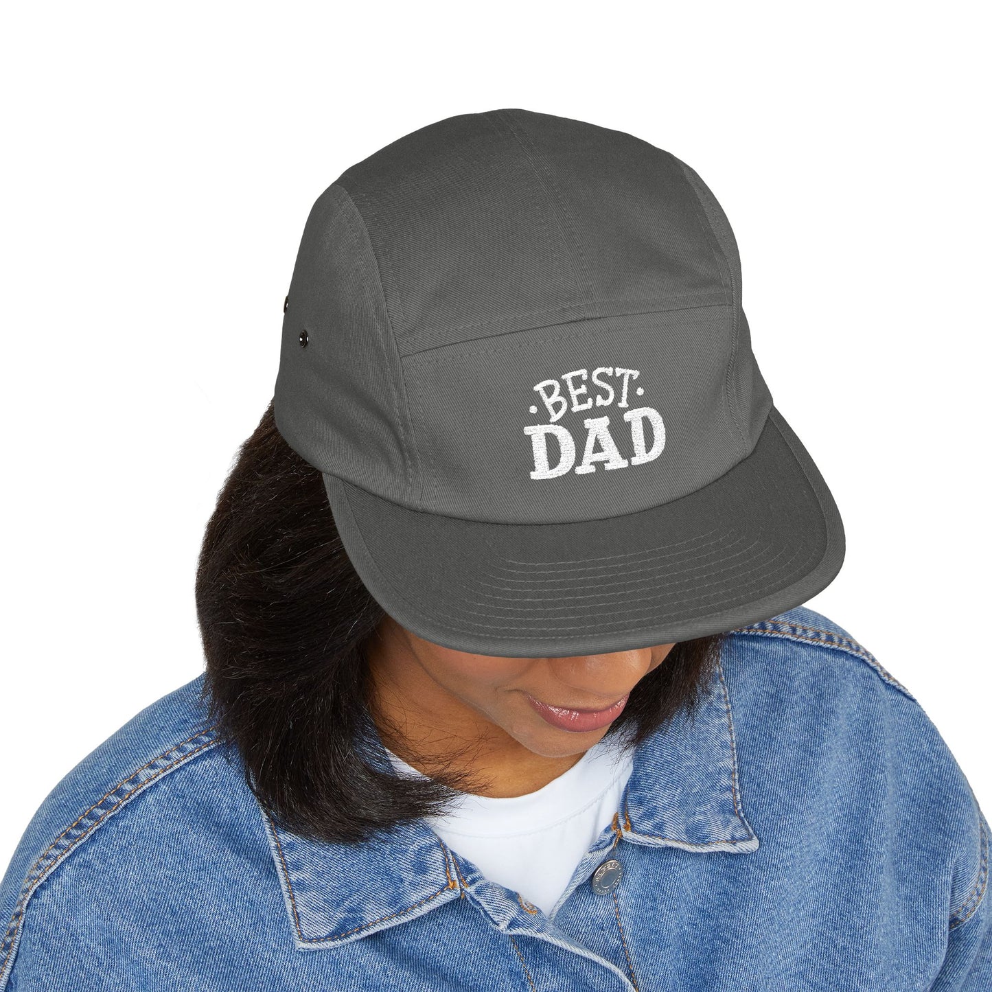 Best Dad – 5-Panel Cap mit Stickerei