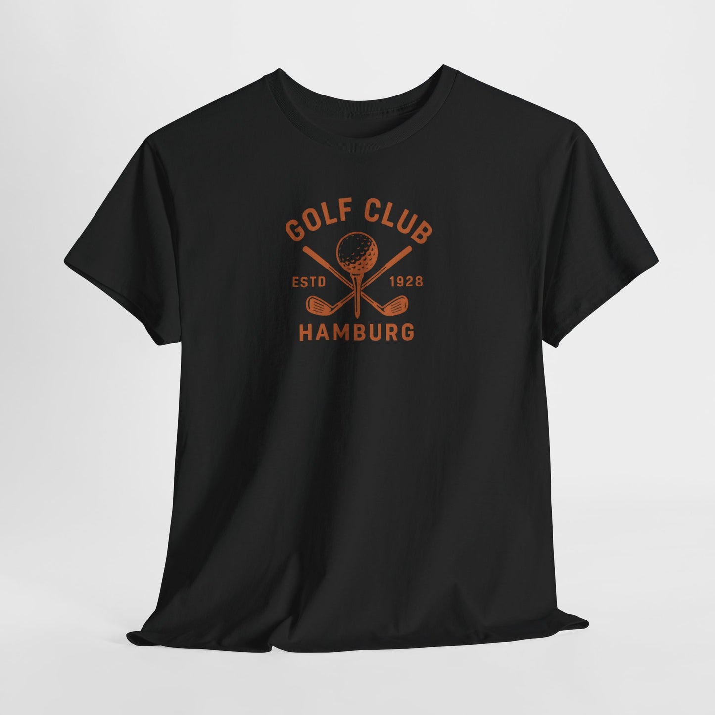 Vintage Golf Club Hamburg T-Shirt (Brustprint) – Estd. 1928 Retro Golfshirt für Herren & Damen
