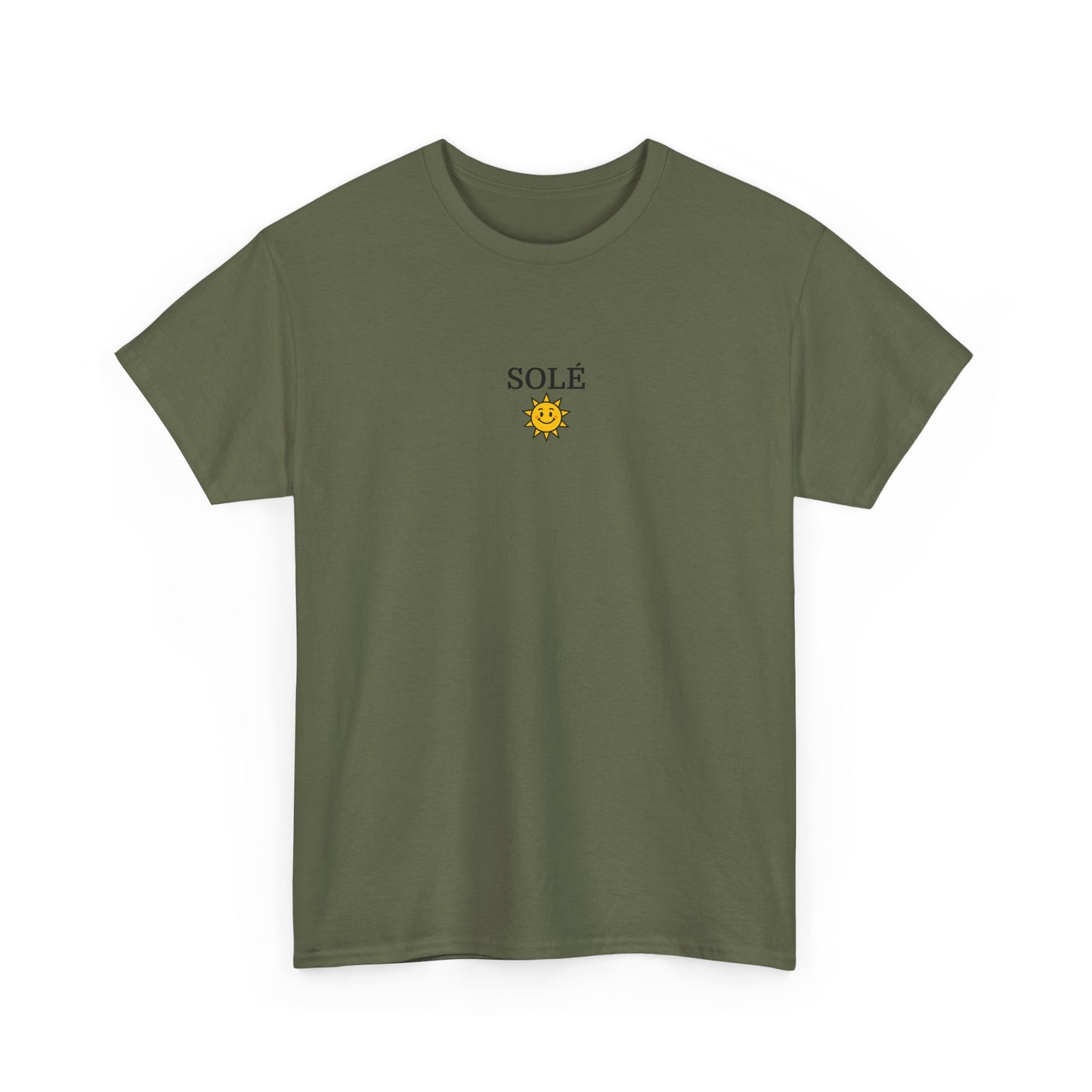 SOLÉ T-Shirt (Brustprint) – Unisex Heavy Cotton Tee | Nachhaltige Streetwear aus 100% Baumwolle