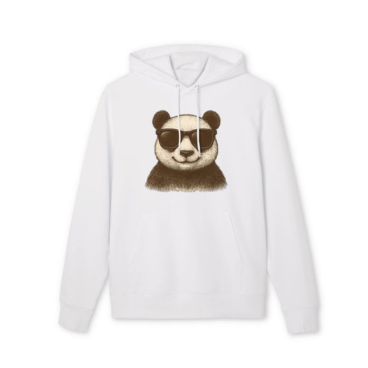 Panda Hoodie mit Sonnenbrille (Brustprint) – Cooler Unisex Kapuzenpullover im Oversize Streetwear Look