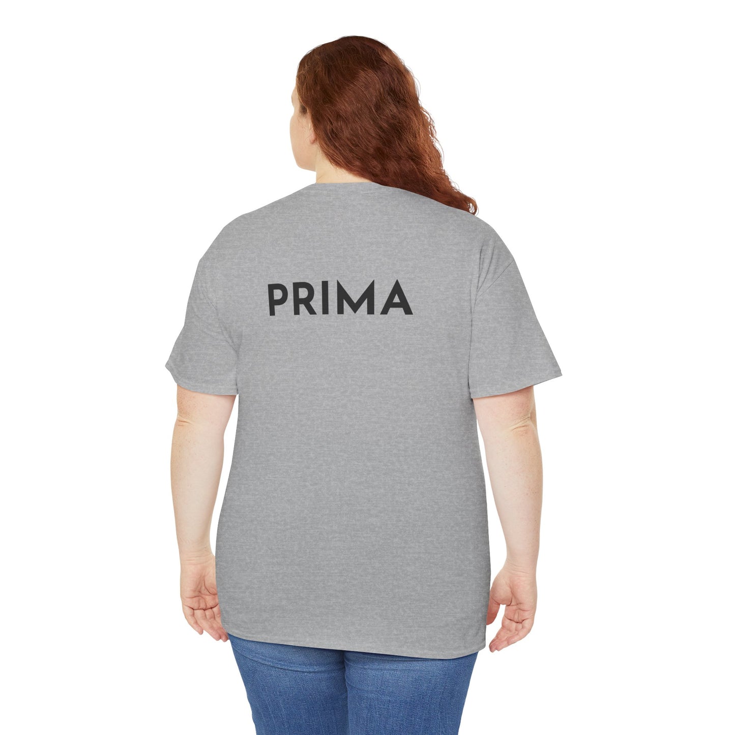 PRIMA T-Shirt (Rückenprint) – Unisex Heavy Cotton Tee | Nachhaltige Streetwear aus 100% Baumwolle