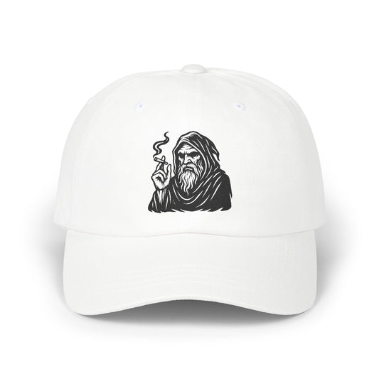 Dark Wizard Cap – Basecap mit Magier Motiv im Gothic & Tattoo Style – Unisex Streetwear Accessoire