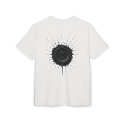Surreal Sound T-Shirt – Lautsprecher mit Auge Design im Black & White Look – Unisex Streetwear für Musik- & Kunstfans