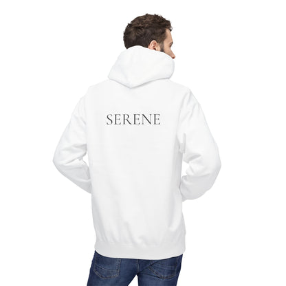 SERENE Hoodie (Rückenprint) – Unisex Midweight Fleece | Nachhaltige Streetwear mit Komfort & Stil