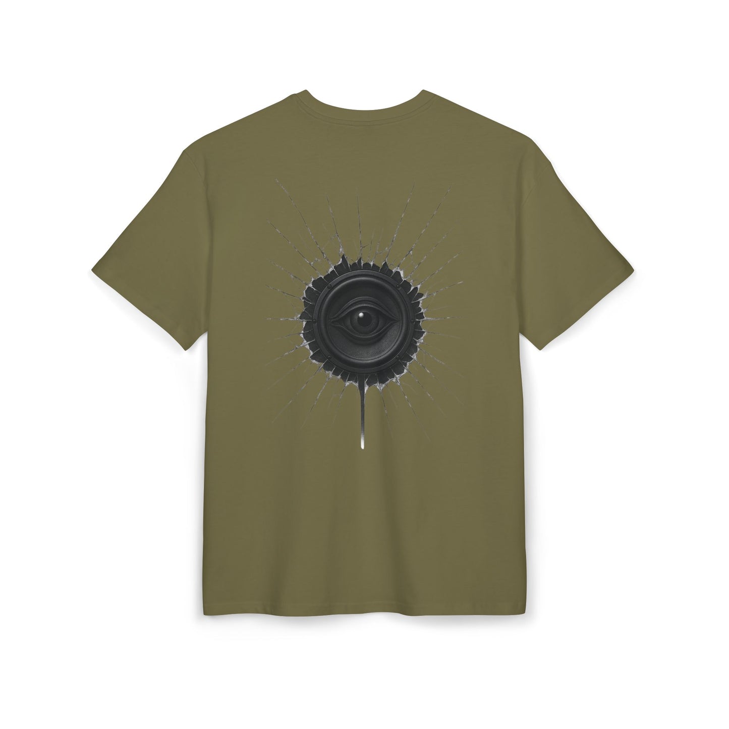 Surreal Sound T-Shirt – Lautsprecher mit Auge Design im Black & White Look – Unisex Streetwear für Musik- & Kunstfans