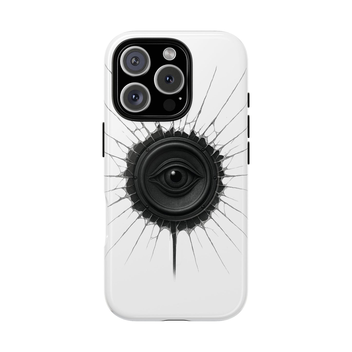Surreal Eye Speaker Handyhülle – Kreatives Lautsprecher-Augen Design für Musik- & Kunstfans – Schutzhülle für iPhone & Android"