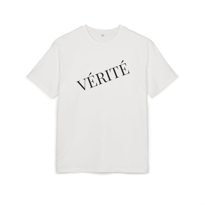 Stylisches T-Shirt mit Aufschrift ‘Vérité’ (Brustprint) – Minimalistisches Design für Modebewusste
