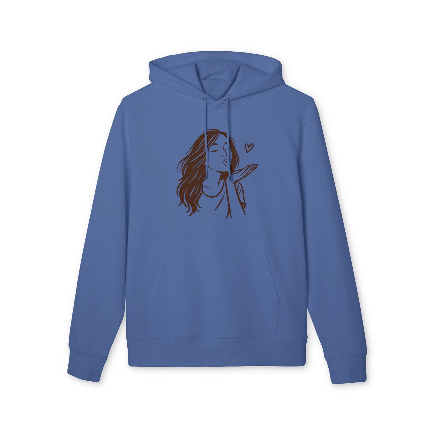 Kusshand Hoodie Unisex (Brustprint) – Romantischer Love Hoodie mit Herz Motiv, Stylisches Geschenk für Valentinstag & Paare