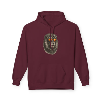 Löwen Hoodie Unisex (Brustprint) – Stylischer Kapuzenpullover mit Sonnenbrillen-Löwe | Tiermotiv Streetwear für Damen & Herren