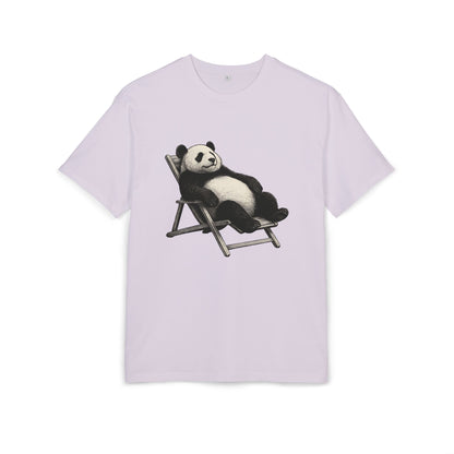 Chillender Panda (Brustprint) – Cooles Tiermotiv | Unisex Funshirt