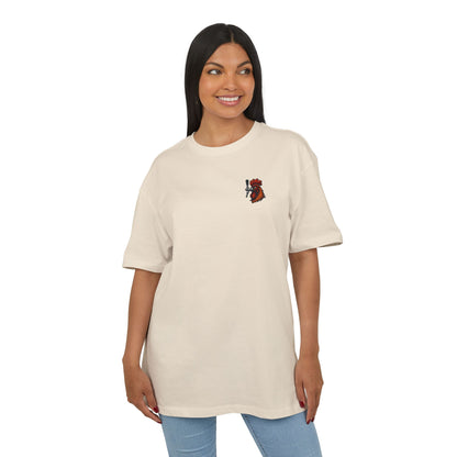 Bierhahn T-Shirt (Brustprint) – Lustiges Hahn mit Zapfhahn Motiv für Bierliebhaber & Grillfans – Unisex Funshirt