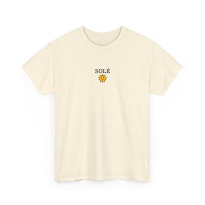 SOLÉ T-Shirt (Brustprint) – Unisex Heavy Cotton Tee | Nachhaltige Streetwear aus 100% Baumwolle