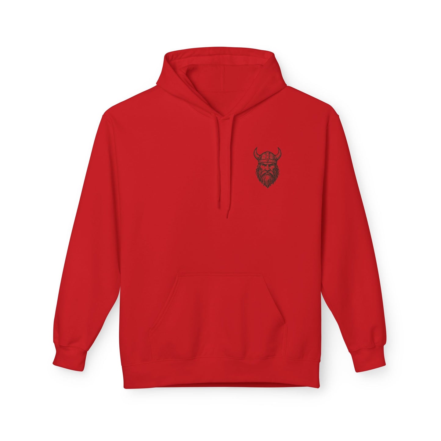 Wikinger Hoodie Unisex – Nordic Warrior Kapuzenpullover mit Bart & Helm Design | Viking Streetwear