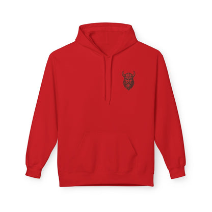 Wikinger Hoodie Unisex – Nordic Warrior Kapuzenpullover mit Bart & Helm Design | Viking Streetwear