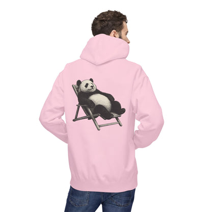 Chillender Panda (Rückenprint) - Unisex Midweight Fleece | Nachhaltige Streetwear mit Komfort & Stil