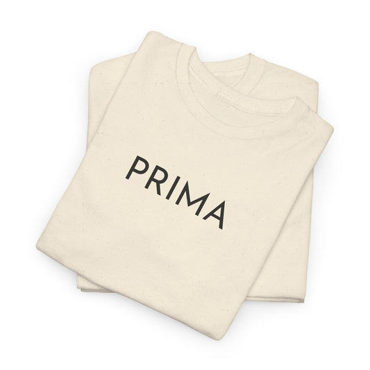 PRIMA T-Shirt (Brustprint) – Unisex Heavy Cotton Tee | Nachhaltige Streetwear aus 100% Baumwolle