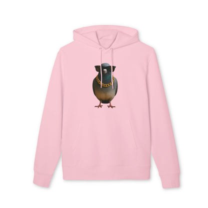 Gangster Taube Hoodie (Brustprint) – Lustiger Streetstyle Kapuzenpullover mit Vogel Motiv – Oversize Unisex Hoodie für Herren & Damen