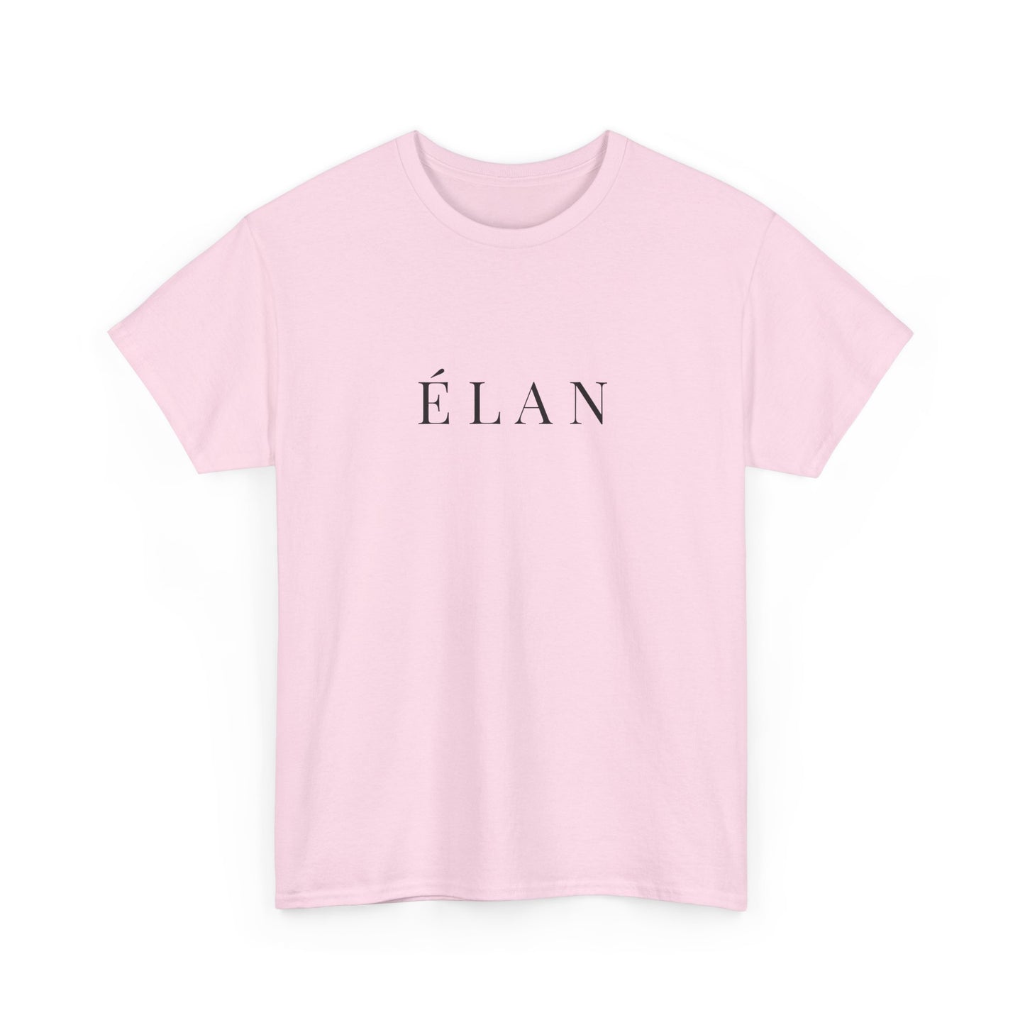 Élan Unisex Heavy Cotton T-Shirt (Brustprint) – Stilvolles Premium-Shirt aus 100 % Baumwolle für zeitlosen Look und Komfort