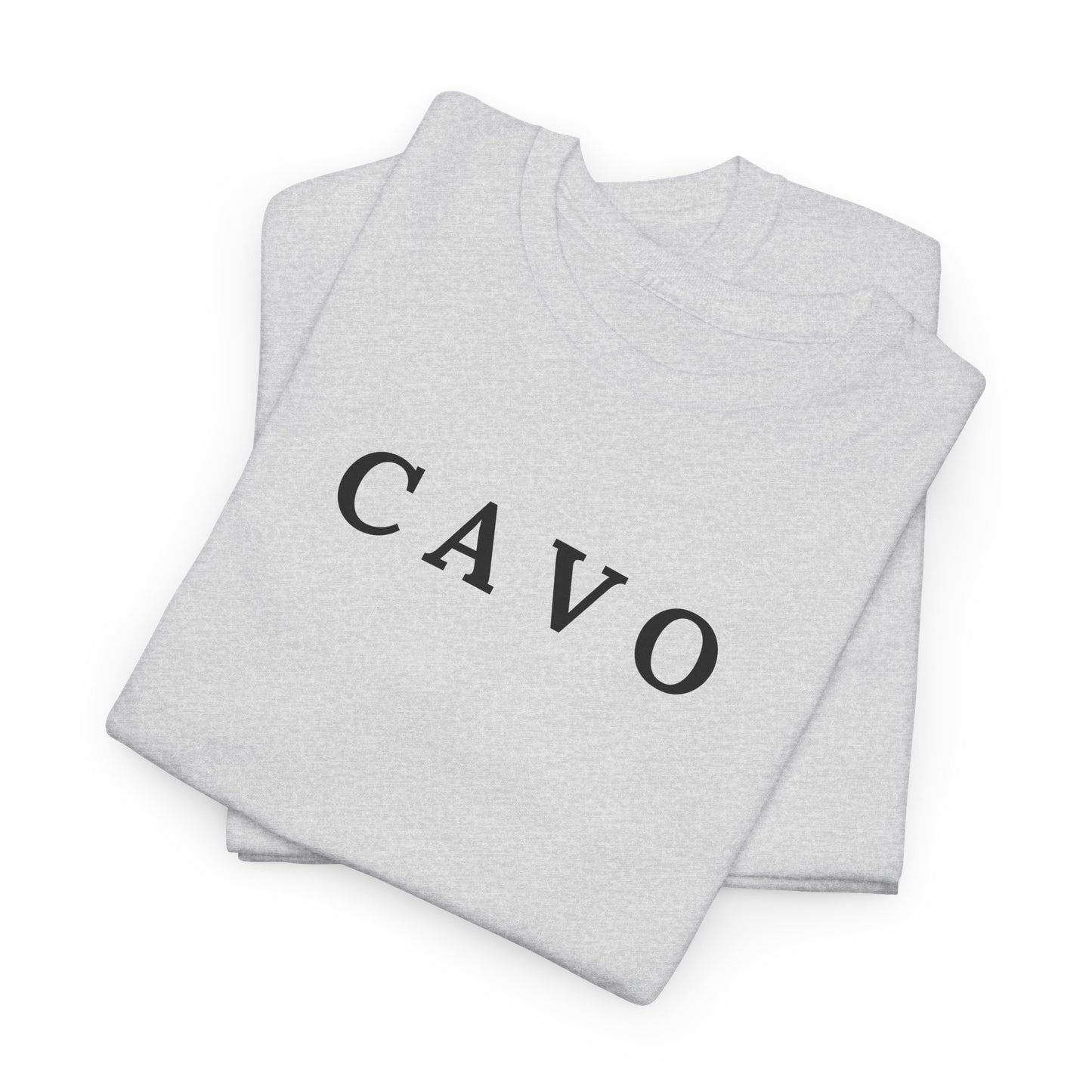CAVO T-Shirt (Brustprint) – Unisex Heavy Cotton Tee | Nachhaltige Streetwear aus 100% Baumwolle