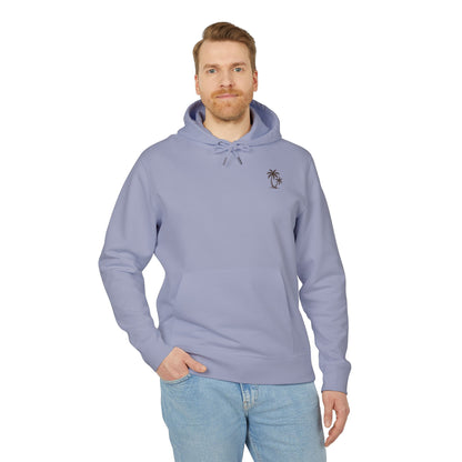 Palmen Hoodie Unisex (Rückenprint) – Tropischer Kapuzenpullover im Strand-Design | Sommerlicher Boho Look aus Baumwolle
