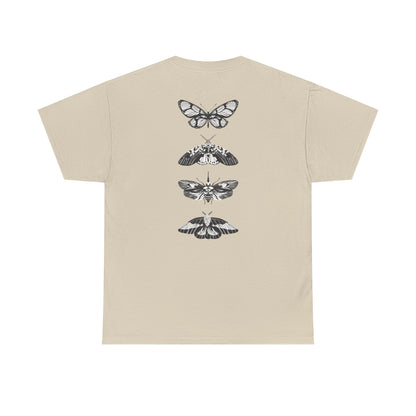 T-Shirt mit Schmetterlingsdesign - Baumwolle, Streetwear Style, Unisex
