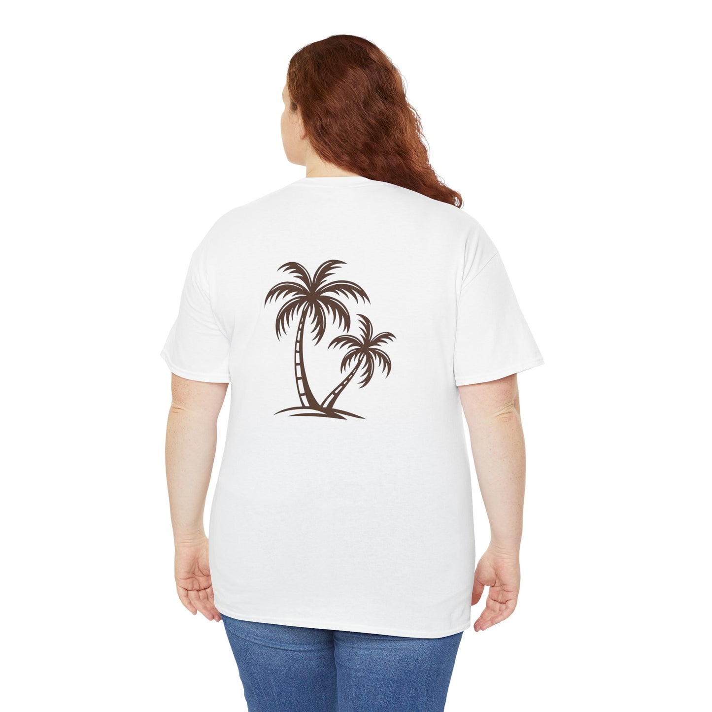 Palmen T-Shirt Unisex – Sommerliches Strandmotiv im Boho Look | Tropisches Design aus 100 % Baumwolle