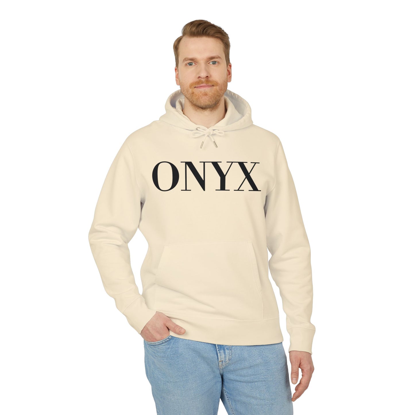 ONYX Hoodie (Brustprint) – Oversize Kapuzenpullover im minimalistischen Streetwear-Design für Damen & Herren